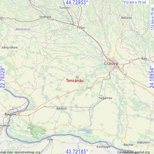 Tencănău on map