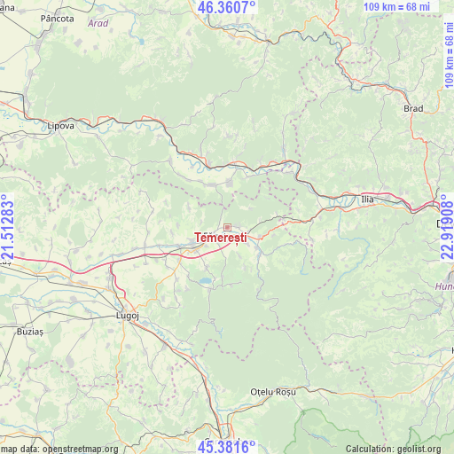 Temerești on map