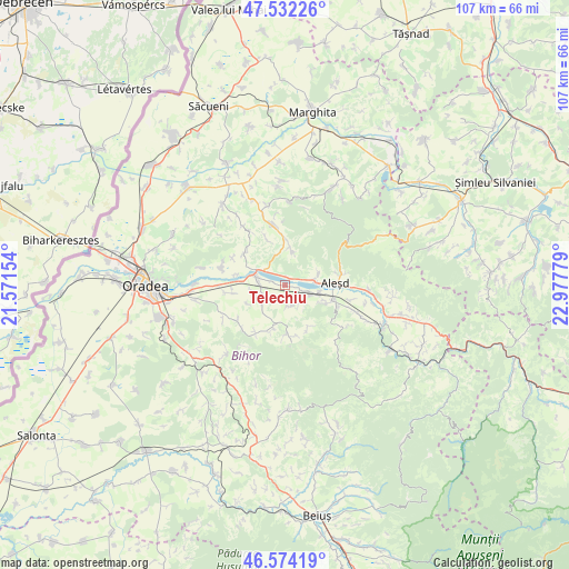 Telechiu on map