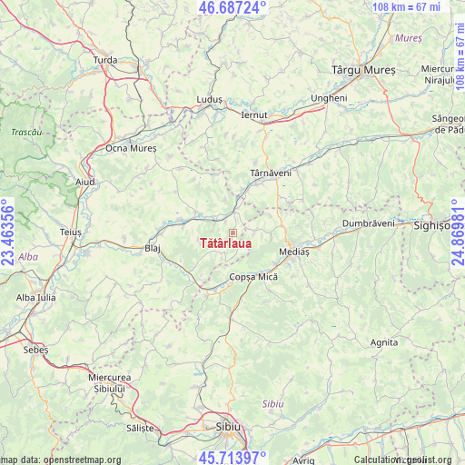 Tătârlaua on map