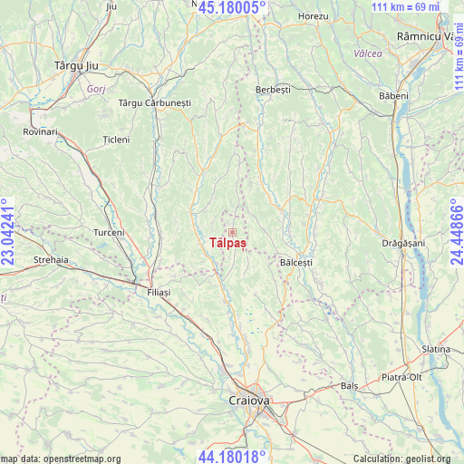 Tălpaș on map