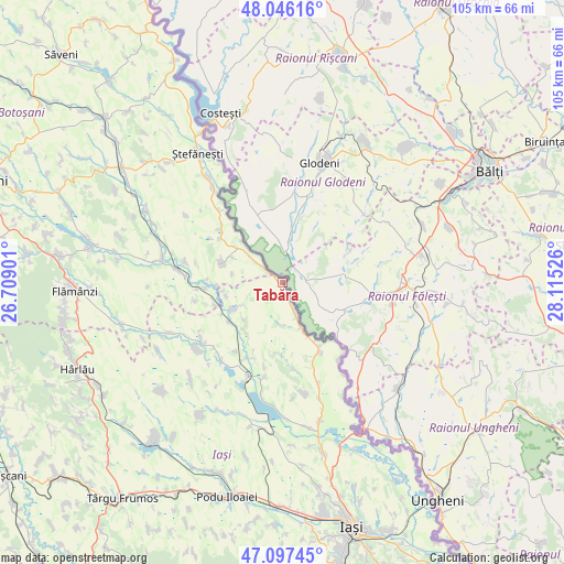 Tabăra on map