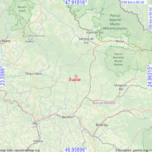 Suplai on map