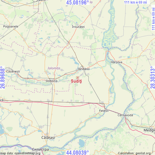 Sudiţi on map