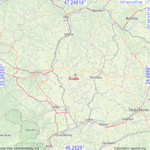 Suatu on map