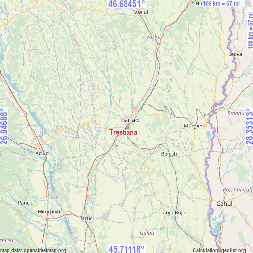 Trestiana on map