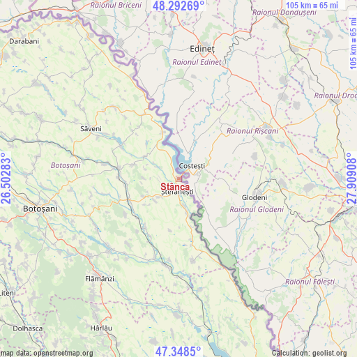 Stânca on map