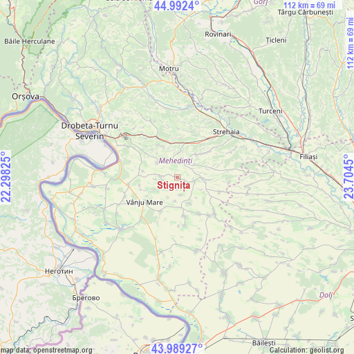 Stignița on map