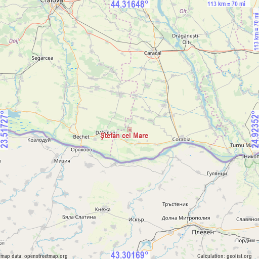 Ştefan cel Mare on map