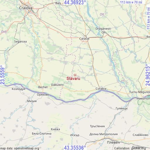 Stăvaru on map