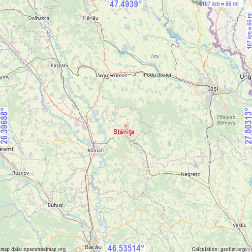 Stăniţa on map