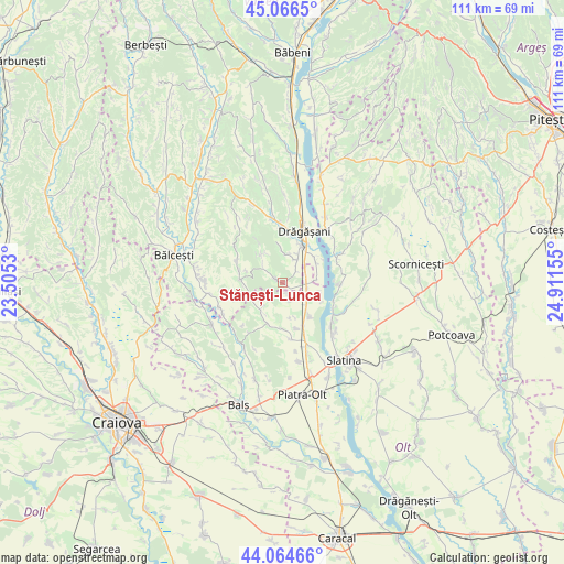 Stănești-Lunca on map