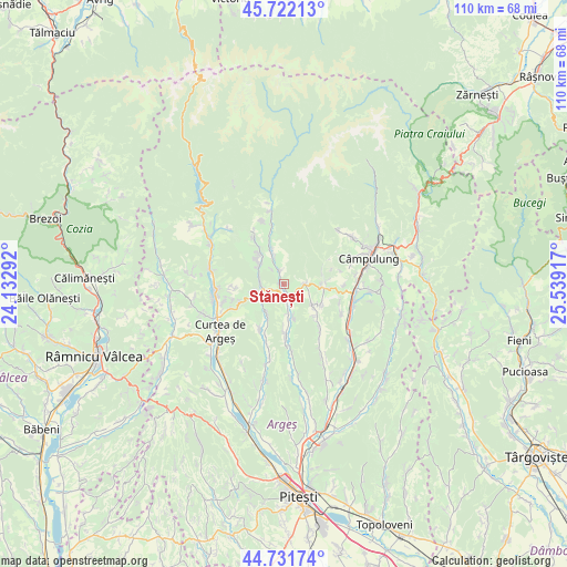 Stănești on map