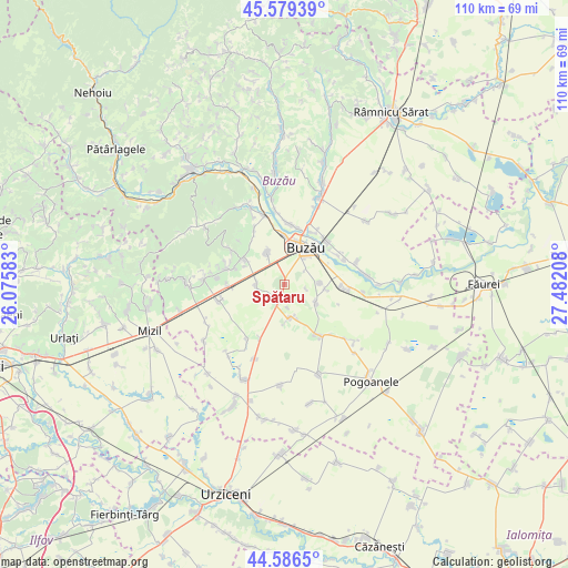 Spătaru on map