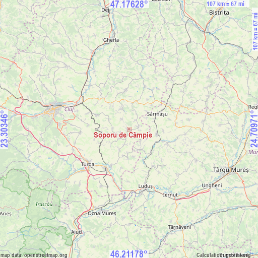 Soporu de Câmpie on map