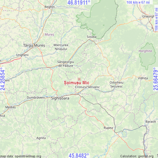 Șoimușu Mic on map