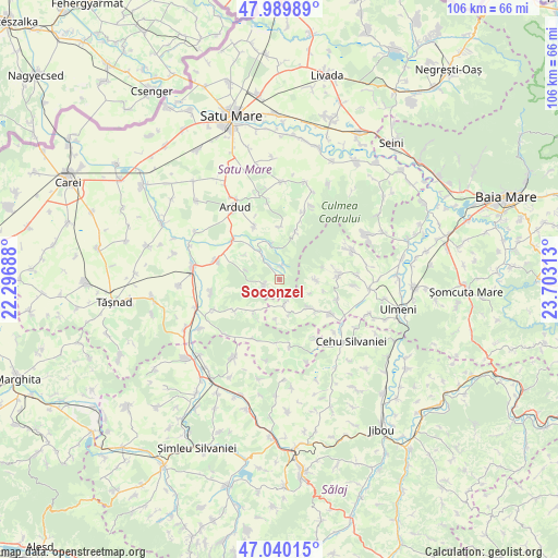 Soconzel on map