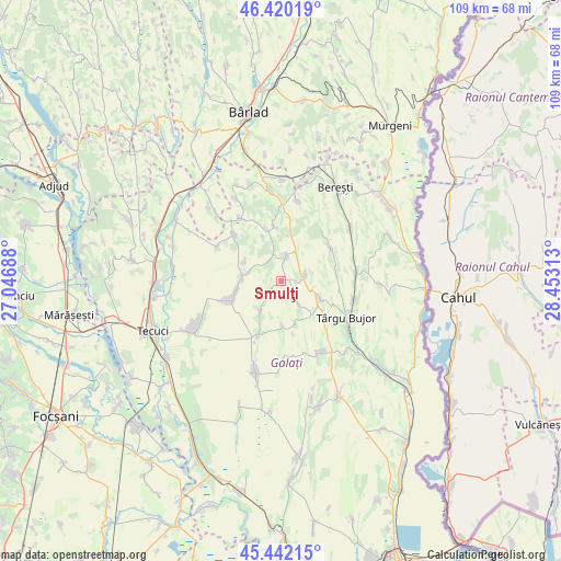 Smulţi on map