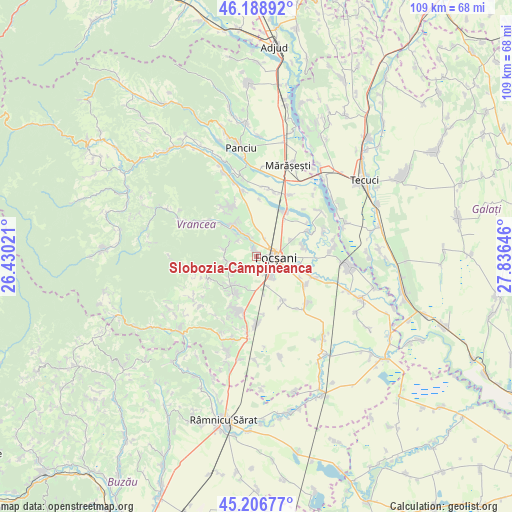 Slobozia-Câmpineanca on map