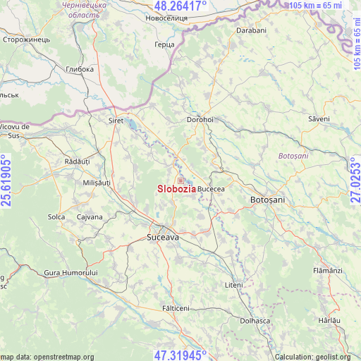 Slobozia on map