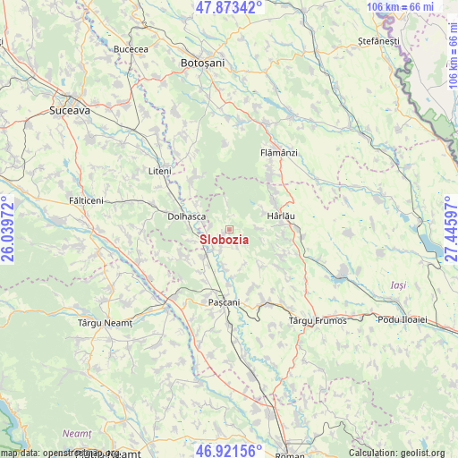 Slobozia on map