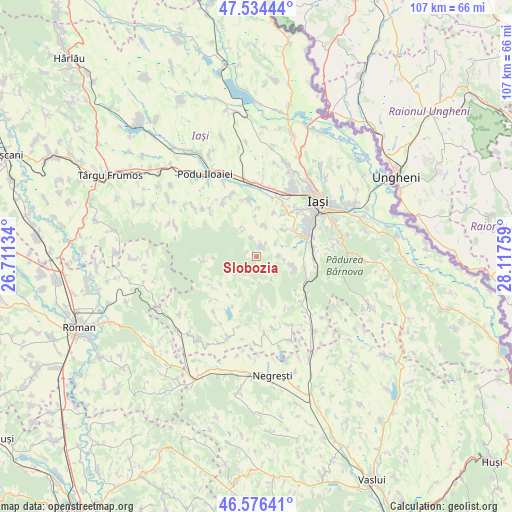 Slobozia on map