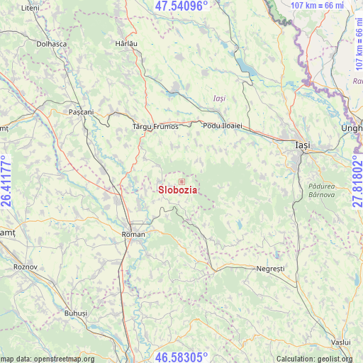 Slobozia on map