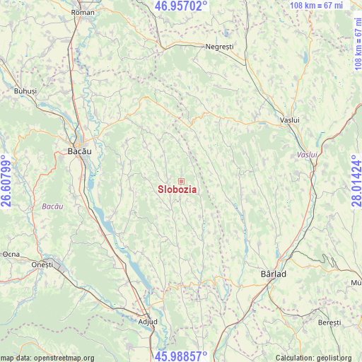 Slobozia on map