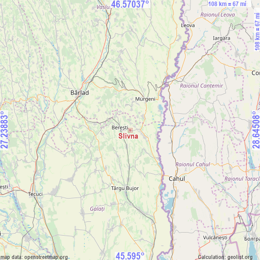 Slivna on map