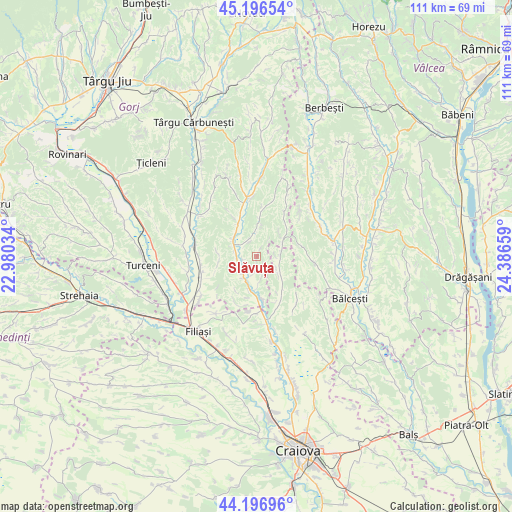 Slăvuța on map