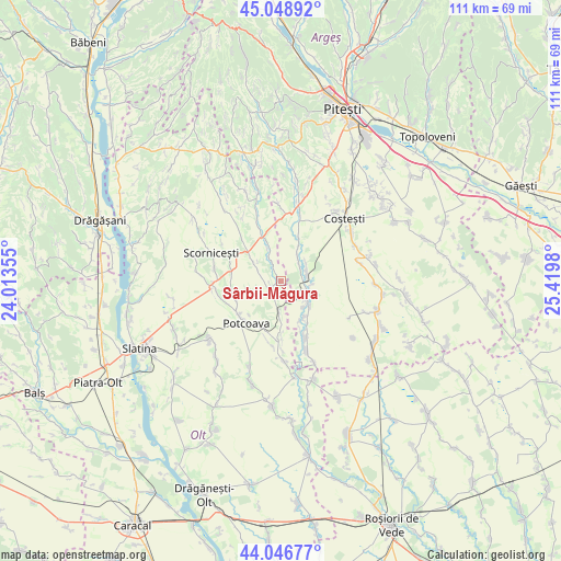 Sârbii-Măgura on map