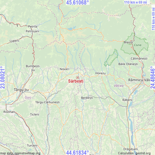 Sârbești on map