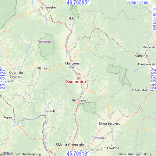 Sântimbru on map