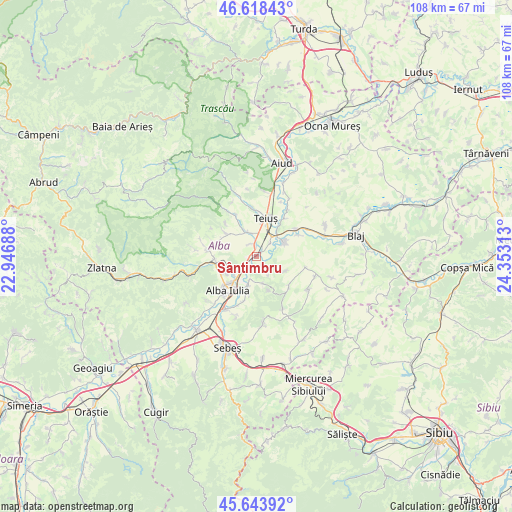 Sântimbru on map