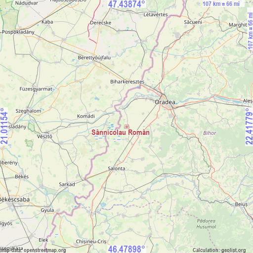 Sânnicolau Român on map