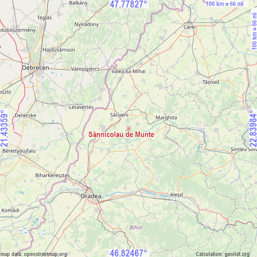 Sânnicolau de Munte on map