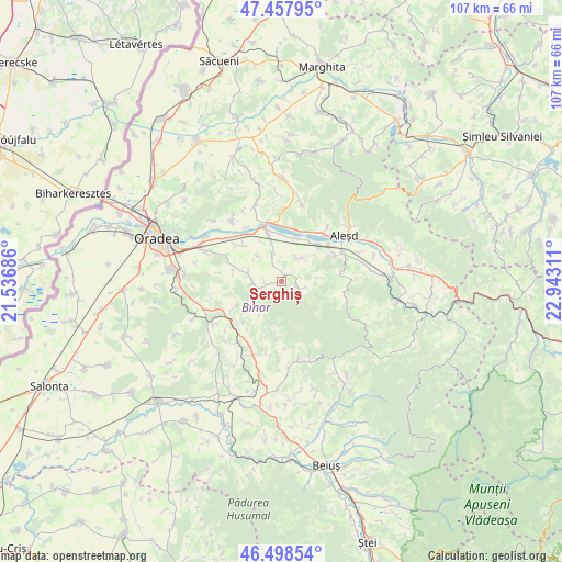 Șerghiș on map