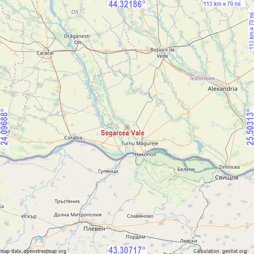 Segarcea Vale on map