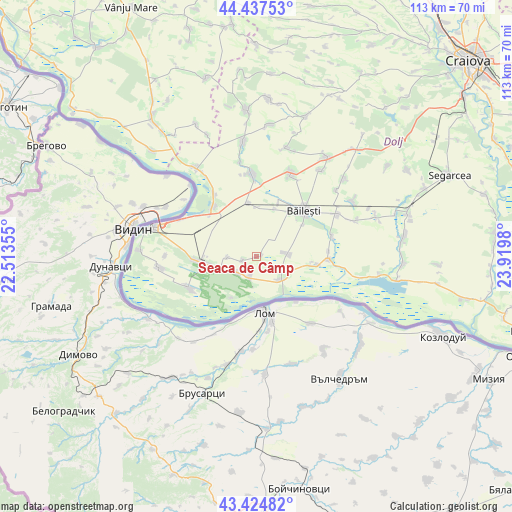 Seaca de Câmp on map