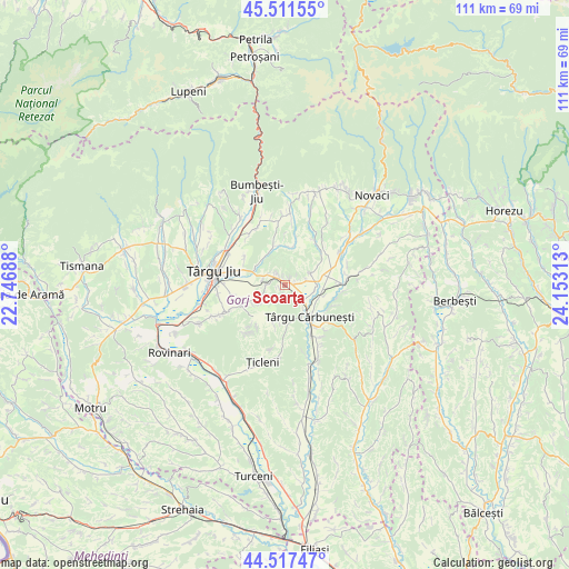 Scoarţa on map