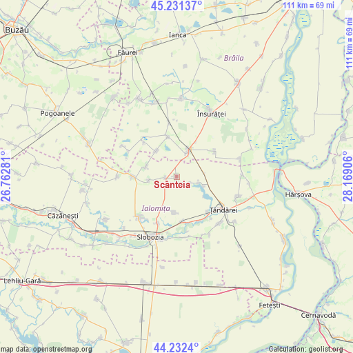 Scânteia on map