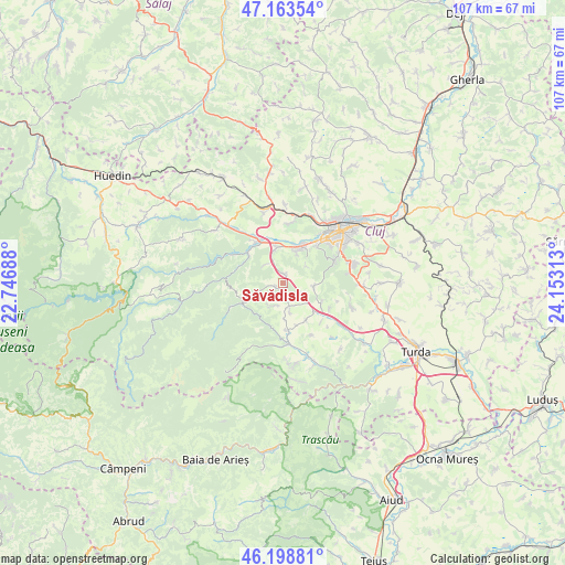 Săvădisla on map