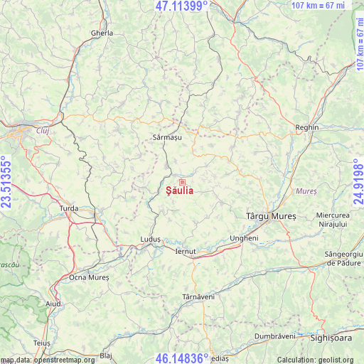 Şăulia on map