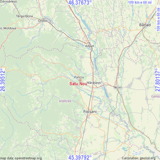 Satu Nou on map