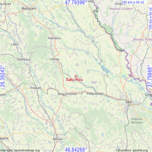 Satu Nou on map