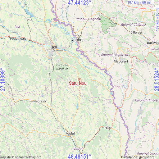 Satu Nou on map