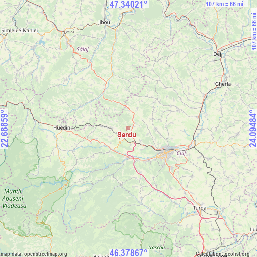 Șardu on map