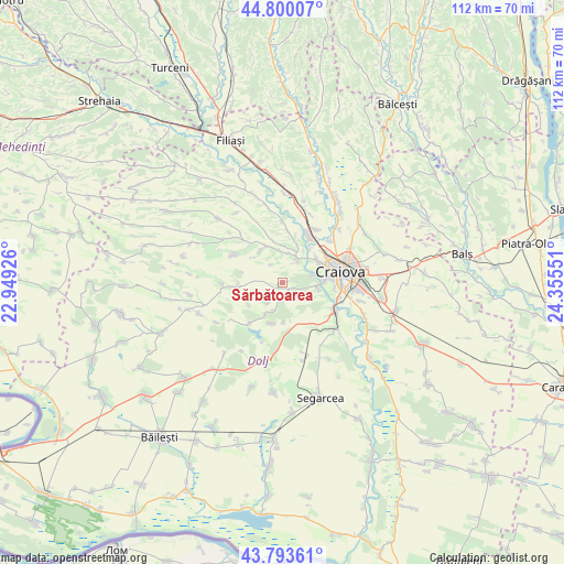 Sărbătoarea on map