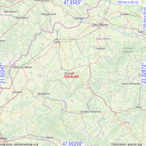 Sărăuad on map