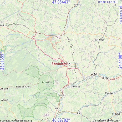 Sănduleşti on map